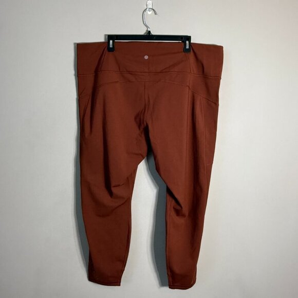 Athleta Rainier High Rise Legging Women's 3X Brown Active Workout Athletic Plus - Picture 4 of 16